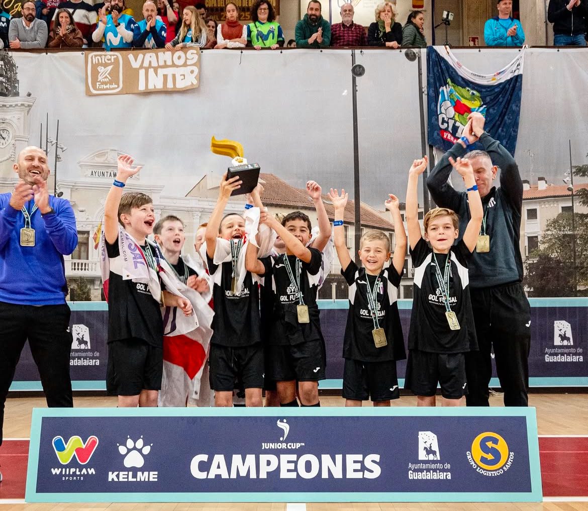 Gol Futsal team celebrating a tournament win
